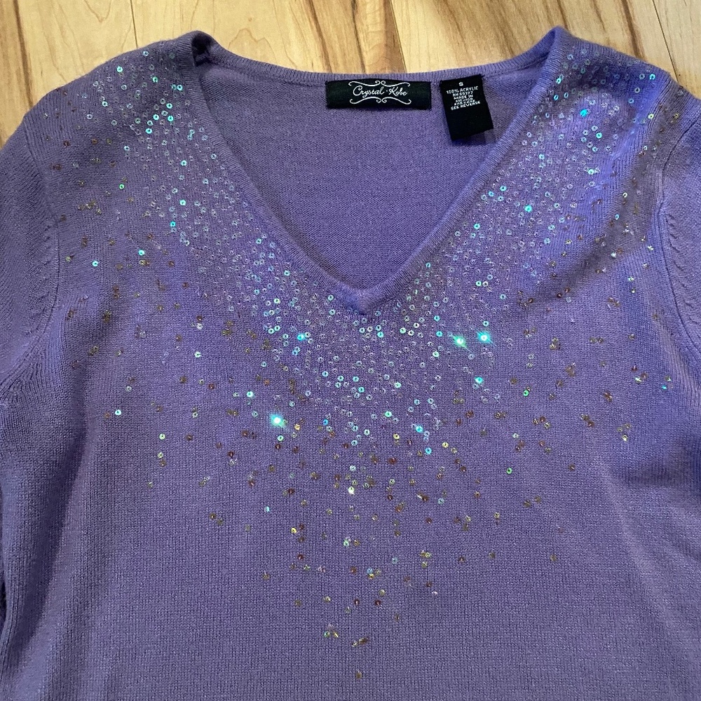 1 DAY SALE!!! Crystal Kobe sweater top—S